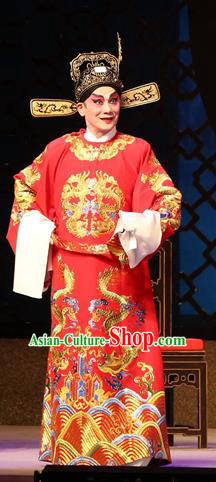 Legend of Lun Wenxu Chinese Guangdong Opera Number One Scholar Apparels Costumes and Headpieces Traditional Cantonese Opera Young Male Garment Official Clothing