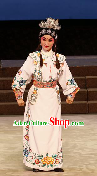 General Ma Chao Chinese Guangdong Opera Young Male Apparels Costumes and Headpieces Traditional Cantonese Opera Takefu Garment Wusheng Clothing