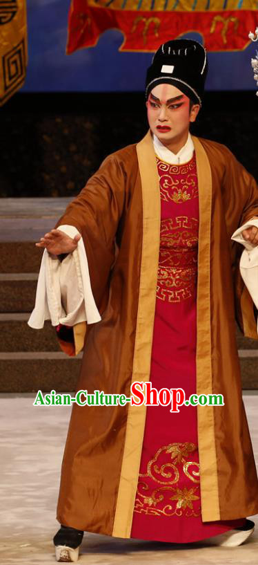 General Ma Chao Chinese Guangdong Opera Young Man Apparels Costumes and Headpieces Traditional Cantonese Opera Childe Garment Martial Male Clothing