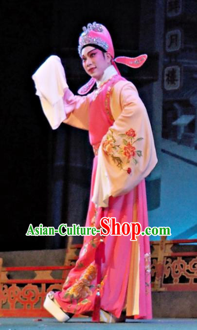 Story of the Violet Hairpin Chinese Guangdong Opera Niche Apparels Costumes and Headpieces Traditional Cantonese Opera Xiaosheng Garment Scholar Li Yi Clothing