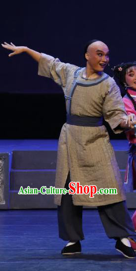 Barwo Guild Chinese Guangdong Opera Qing Dynasty Civilian Apparels Costumes and Headpieces Traditional Cantonese Opera Young Man Garment Clothing