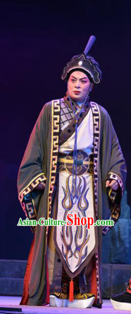 King of Nanyue Kingdom Chinese Guangdong Opera Duke Zhao Tuo Apparels Costumes and Headpieces Traditional Cantonese Opera Young Male Garment Lord Clothing