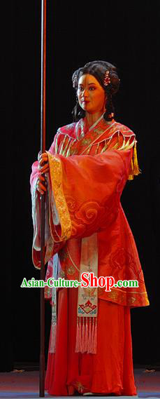 Chinese Sichuan Opera Highlights Court Maid Garment Costumes and Headdress Wo Hu Ling Traditional Peking Opera Xiaodan Dress Palace Lady Apparels