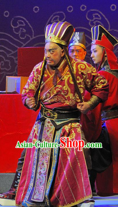 Wo Hu Ling Chinese Sichuan Opera Warrior Tang Dan Apparels Costumes and Headpieces Peking Opera Highlights Wusheng Garment Martial Male Clothing