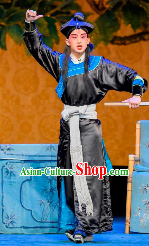 Da Bing Chinese Sichuan Opera Hero Apparels Costumes and Headpieces Peking Opera Highlights Martial Male Garment Swordsman Wu Song Clothing