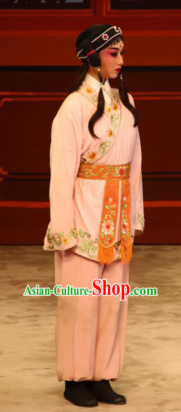 The Lotus Lantern Chinese Guangdong Opera Wa Wa Sheng Apparels Costumes and Headpieces Traditional Cantonese Opera Young Boy Garment Little Scholar Qiu Er Clothing