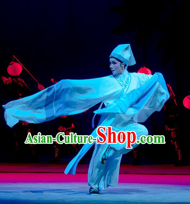 Search the College Chinese Guangdong Opera Xiaosheng Apparels Costumes and Headpieces Traditional Cantonese Opera Scholar Garment Niche Clothing