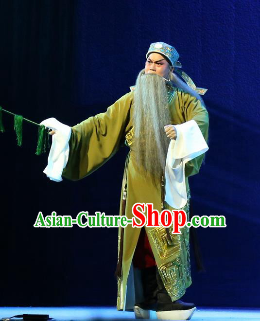 Gao Emperor of Han Chinese Guangdong Opera Elderly Male Apparels Costumes and Headpieces Traditional Cantonese Opera Laosheng Garment Clothing