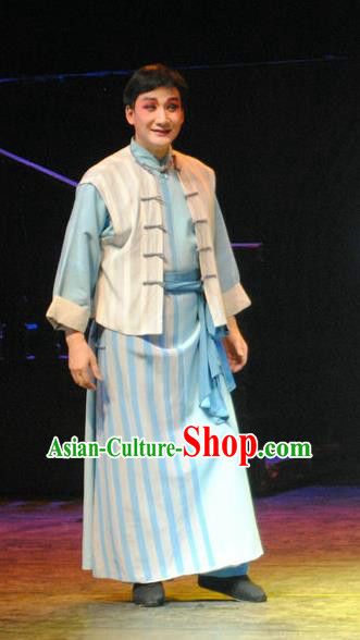 The Watchtower Chinese Guangdong Opera Xiaosheng Situ Zhenhai Apparels Costumes Traditional Cantonese Opera Young Male Garment Clothing