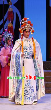 Zhaojun Frontier Song Chinese Guangdong Opera Young Male Apparels Costumes and Headwear Traditional Cantonese Opera Xiaosheng Garment Niche Clothing