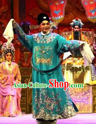 Princess Changping Chinese Guangdong Opera Childe Zhou Shixian Apparels Costumes and Headwear Traditional Cantonese Opera Young Male Garment Xiaosheng Clothing