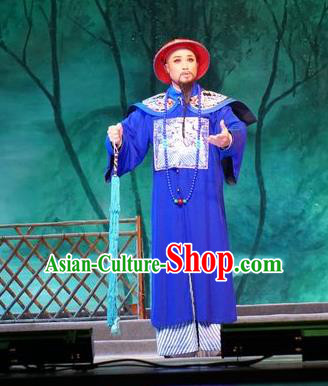 Zhuang Yuan Lin Zhaotang Chinese Guangdong Opera Minister Apparels Costumes and Headwear Traditional Cantonese Opera Official Garment Qing Dynasty Clothing