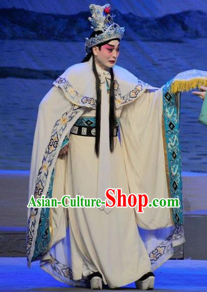 Chinese Three Kingdoms Period Prince Cao Zhi Apparels Costumes and Headwear Traditional Ancient Young Male Garment Childe Clothing