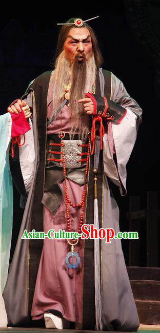 Chinese Traditional Miao Nationality Shaikh Apparels Costumes Historical Drama Ancient Ethnic Patriarch Garment Lord Clothing and Headwear