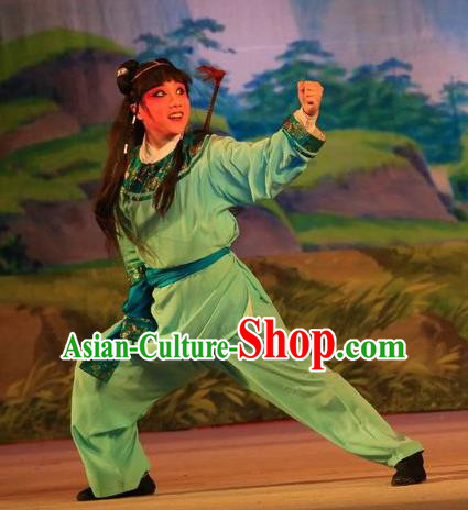 Xu Jiujing Chinese Guangdong Opera Young Boy Apparels Costumes and Headwear Traditional Cantonese Opera Wa Wa Sheng Garment Livehand Clothing