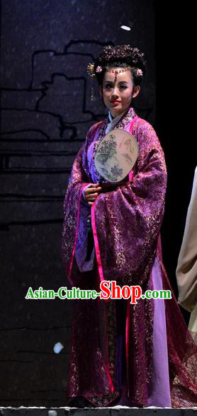 Chinese Historical Drama Phoenix Hairpin Ancient Young Madam Garment Costumes Traditional Stage Show Actress Dress Tang Wan Apparels and Headdress