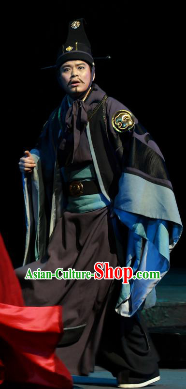 Chinese Traditional Spring and Autumn Period Official Clothing Stage Performance Historical Drama Yao Li And Qing Ji Apparels Costumes Ancient Minister Garment and Headwear