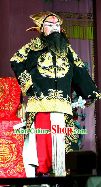 Yang He Tang Chinese Sichuan Opera Takefu Apparels Costumes and Headpieces Peking Opera Highlights Wusheng Garment Martial Male Clothing