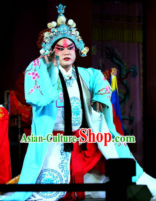 Yang He Tang Chinese Sichuan Opera Wusheng Apparels Costumes and Headpieces Peking Opera Highlights Garment Martial Male Xue Meng Clothing