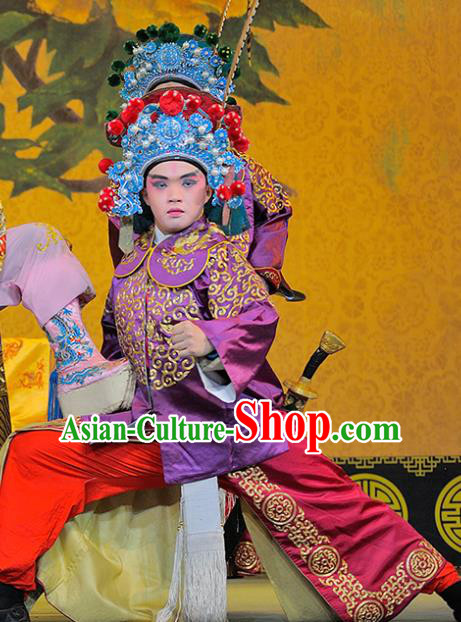 Sui Chao Luan Chinese Sichuan Opera Martial Male Apparels Costumes and Headpieces Peking Opera Highlights Wusheng Garment Soldier Clothing