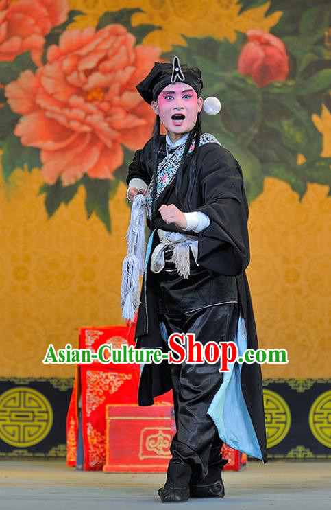 Sui Chao Luan Chinese Sichuan Opera Wusheng Apparels Costumes and Headpieces Peking Opera Highlights Martial Male Garment Swordsman Wu Bao Clothing