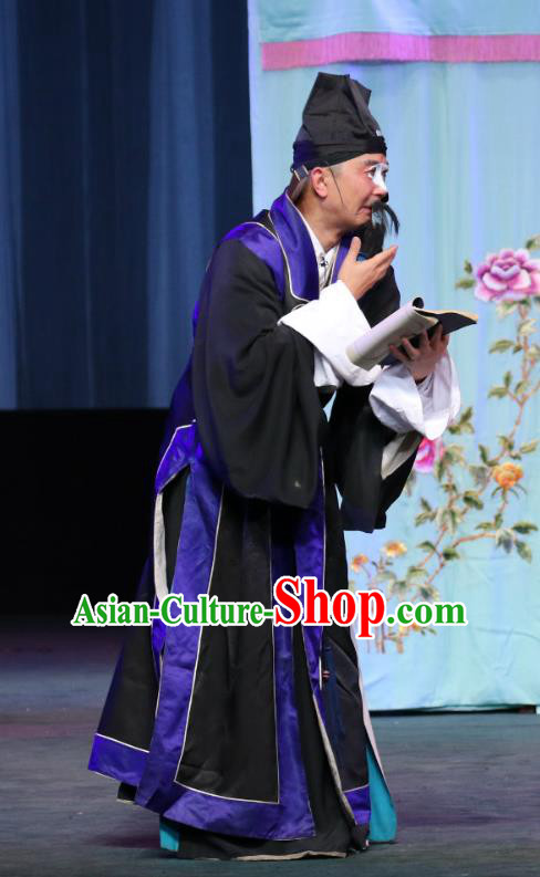 Chinese Sichuan Opera Old Man Apparels Costumes and Headpieces Peking Opera Highlights Adviser Garment Bookkeeper Clothing