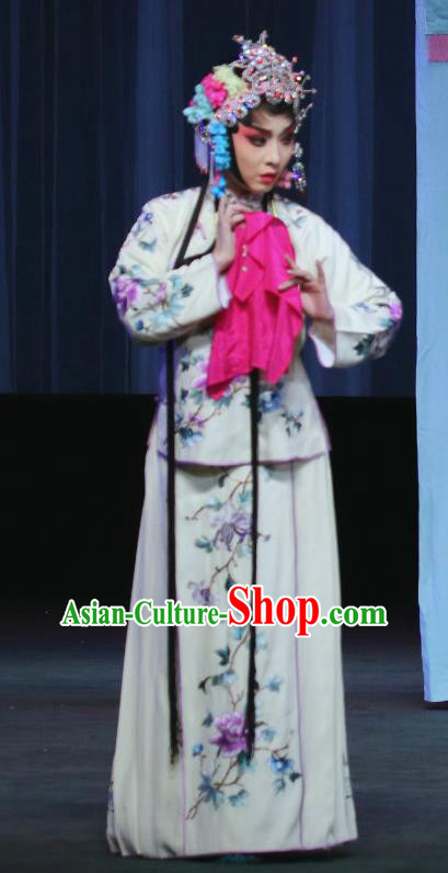 Chinese Sichuan Opera Highlights Diva Lan Xiuying Garment Costumes and Headdress Traditional Peking Opera Hua Tan Dress Actress Apparels