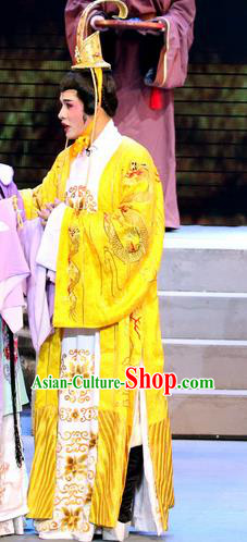 Fu Gui Rong Hua Chinese Sichuan Opera Crown Prince Hao Tian Apparels Costumes and Headpieces Peking Opera Highlights Xiaosheng Garment Young Male Clothing