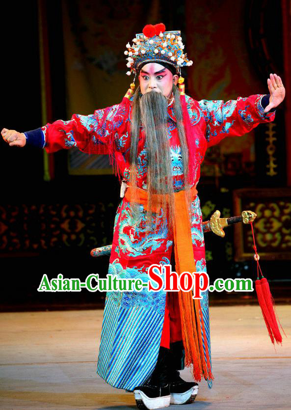 Ji Xin Kuang Chu Chinese Sichuan Opera Swordsman Apparels Costumes and Headpieces Peking Opera Highlights Martial Male Garment General Ji Xin Clothing