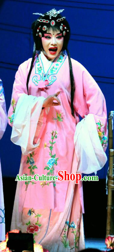 Chinese Sichuan Opera Highlights Young Mistress Wang Xifeng Garment Costumes and Headdress Traditional Peking Opera Hua Tan Dress Diva Apparels