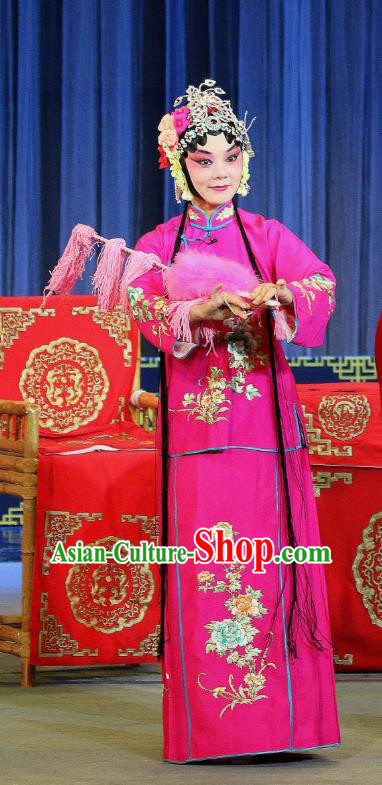 Chinese Sichuan Highlights Opera Diva Wu Youniang Garment Costumes and Headdress San Ping Cu Traditional Peking Opera Hua Tan Dress Actress Apparels