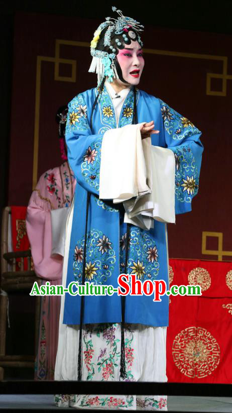 Chinese Sichuan Opera Highlights Rich Dame Garment Costumes and Headdress Cui Xiang Ji Traditional Peking Opera Elderly Female Dress Mistress He Apparels