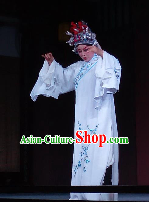 La Lang Pei Chinese Sichuan Opera Young Man Apparels Costumes and Headpieces Peking Opera Highlights Xiaosheng Garment Scholar Clothing