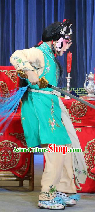 Chinese Sichuan Highlights Opera Garment Costumes and Headdress Hua Wenfang Qiang Qin Traditional Peking Opera Hua Tan Dress Diva Cui Xiu Apparels