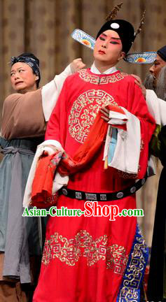 He Feng Qun Chinese Bangzi Opera Number One Scholar Apparels Costumes and Headpieces Traditional Hebei Clapper Xiaosheng Garment Niche Mei Tingxuan Clothing