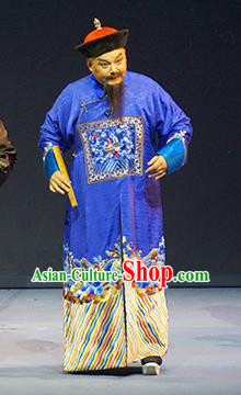 Cao Xie Xian Ling Chinese Sichuan Opera Magistrate Apparels Costumes and Headpieces Peking Opera Highlights Official Garment Ji Dakui Clothing