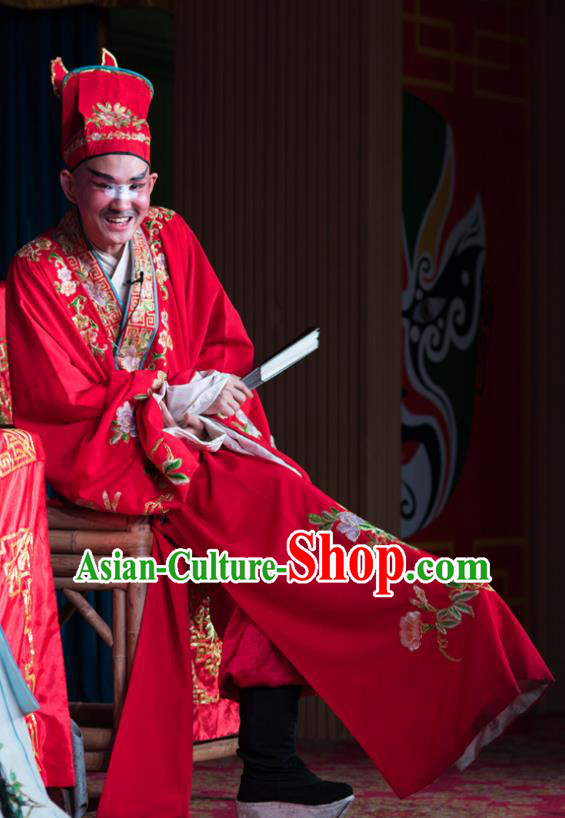 Chinese Sichuan Opera Childe Apparels Costumes and Headpieces Peking Opera Highlights Garment Bully Ma Sancai Clothing