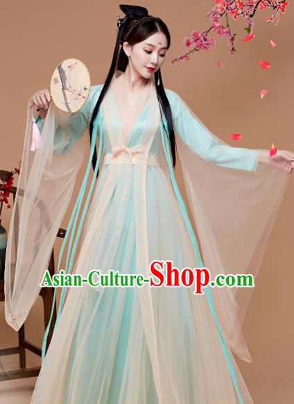 Chinese Ancient Drama Goddess Bai Qian Hanfu Dress Apparels Traditional Ming Dynasty Royal Princess Historical Costumes for Women