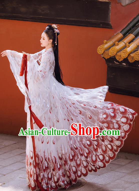 Chinese Ancient Princess Hanfu Dress Apparels Traditional Tang Dynasty Royal Infanta Historical Costumes Complete Set