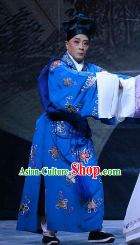 Zhen Zhu Shan Chinese Bangzi Opera Merchant Apparels Costumes and Headpieces Traditional Hebei Clapper Opera Servant Garment Clothing