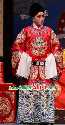 Chen Sanliang Chinese Bangzi Opera Governor Chen Kui Apparels Costumes and Headpieces Traditional Hebei Clapper Opera Young Male Garment Niche Official Clothing