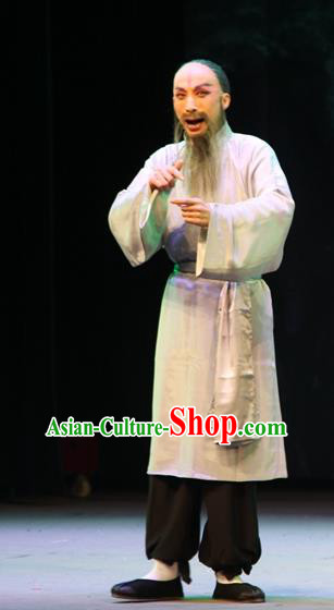 Yu Chenglong Chinese Bangzi Opera Civilian Apparels Costumes and Headpieces Traditional Shanxi Clapper Opera Farmer Garment Clothing