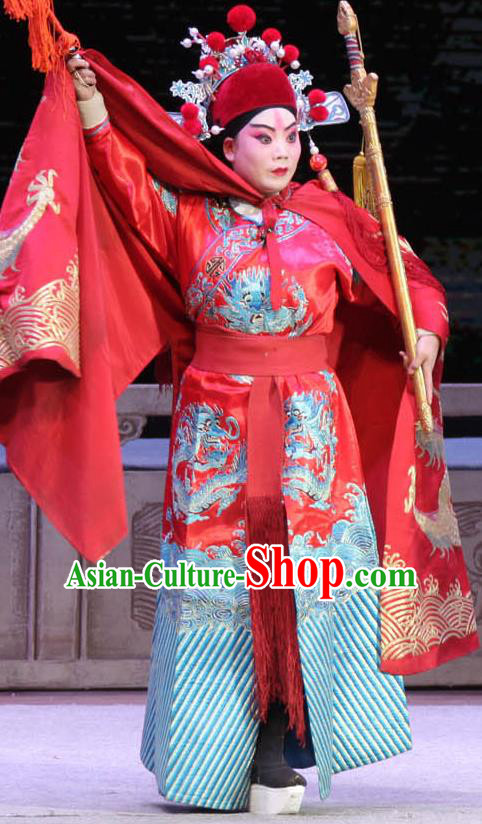 Chinese Bangzi Opera Childe Apparels Costumes and Headpieces Traditional Shanxi Clapper Opera Prince Garment Young Male Clothing