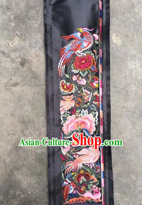 Chinese Traditional Embroidered Flowers Birds Patch Decoration Embroidery Applique Craft Embroidered Dress Accessories