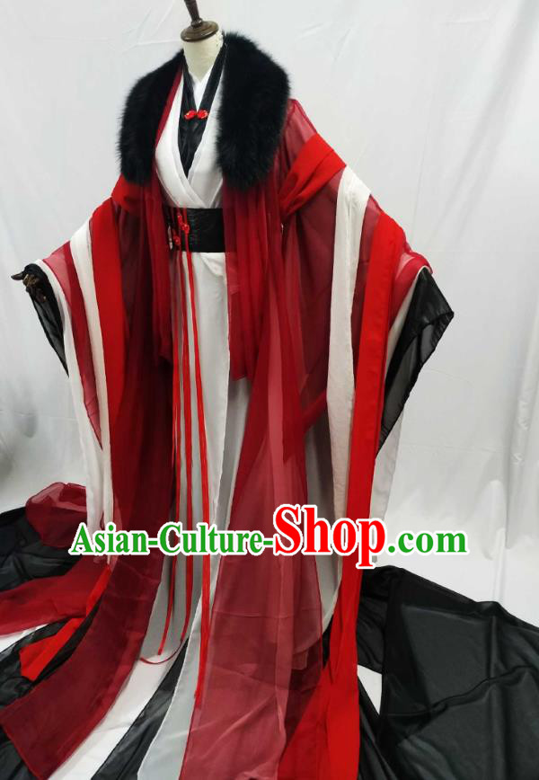 Top Chinese Cosplay King Wedding Costume Ancient Swordsman Royal Highness Clothing for Men