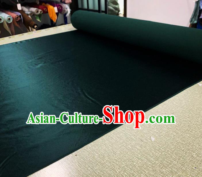 Chinese Cheongsam Classical Dark Green Watered Gauze Asian Top Quality Silk Material Cloth Fabric