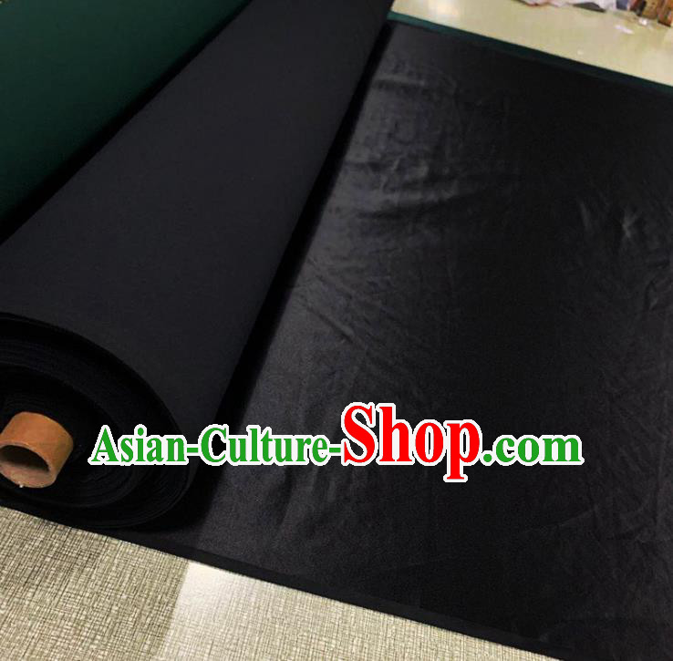 Chinese Cheongsam Classical Black Watered Gauze Asian Top Quality Silk Material Cloth Fabric