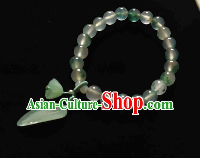 Chinese Handmade Beads Bracelet Traditional Hanfu Jewelry Accessories Bangle for Women