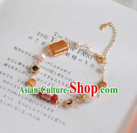 Baroque Handmade Agate Jewelry Accessories European Novel Design Jade Bracelet for Women