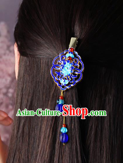 Chinese Traditional Cloisonne Hair Claw Hair Accessories Decoration Handmade Hair Accessories Hair Stick for Women